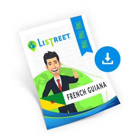 French Guiana, Complete street list, best file