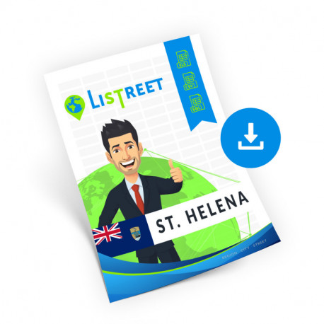 St. Helena, Complete street list, best file