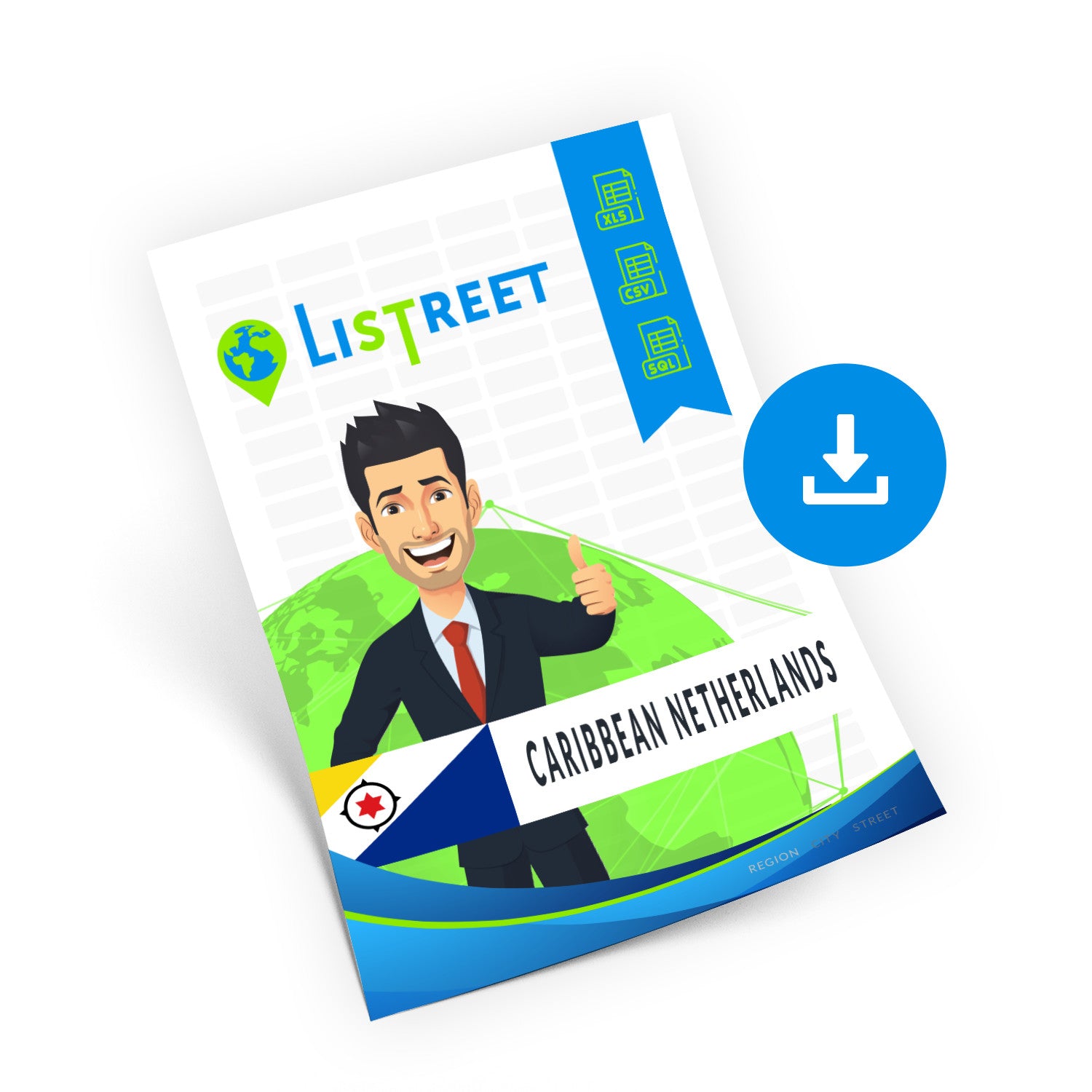 Karibische Niederlande, Regionsliste, beste Datei