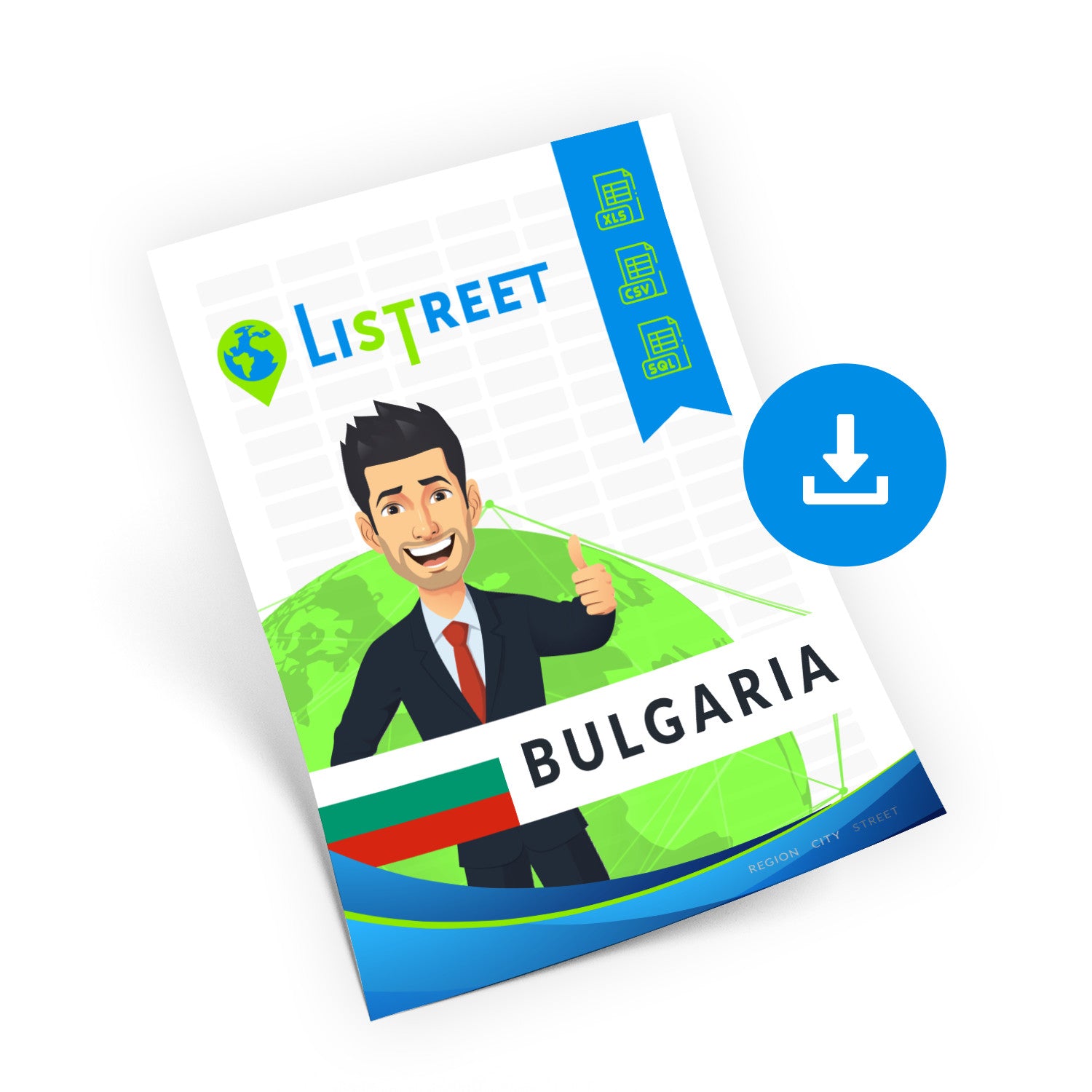 Bulgarien, Standortdatenbank, beste Datei