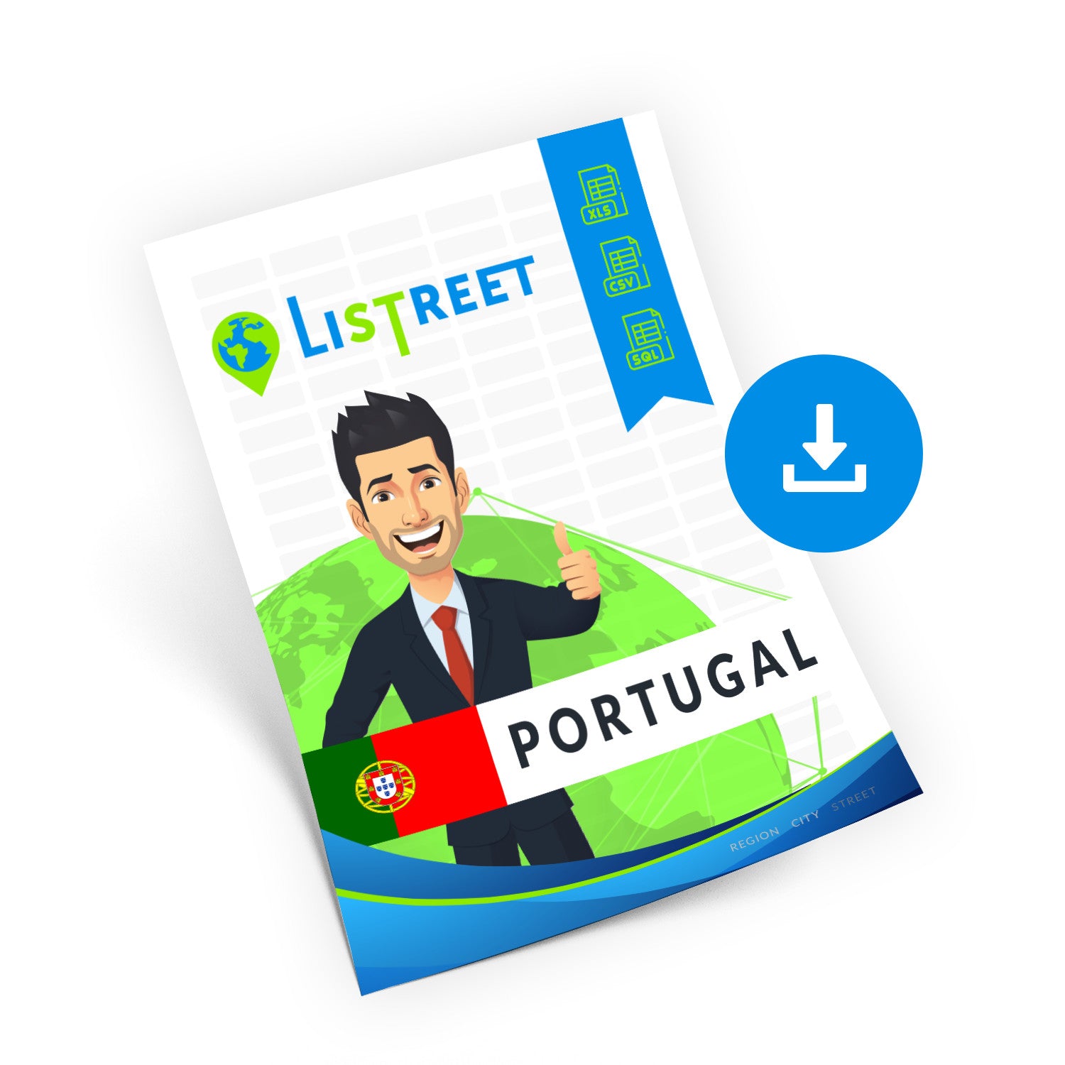 Portugal, Standortdatenbank, beste Datei