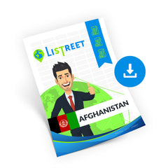 아프가니스탄 거리, 우편번호 및 주소 데이터베이스 - CSV, 엑셀, SQL, XML
