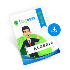 Algerije Straat- en Adresgegevens - CSV, Excel, SQL, XML