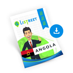 Straßen, Postleitzahlen & Adressdatenbank Angola - CSV, Excel, SQL, XML