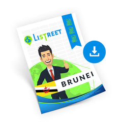 Straat- en adresgegevens van Brunei Darussalam - CSV, Excel, SQL, XML