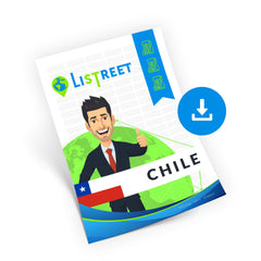 Chile Straßen, Postleitzahlen & Adressdatenbank - CSV, Excel, SQL, XML