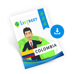 Colombia Straatnamen, Postcodes en Adresgegevens - CSV, Excel, SQL, XML