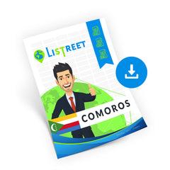 Comoros Straßen, Postleitzahlen & Adressdatenbank - CSV, Excel, SQL, XML