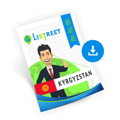 Straatnamen, postcodes en adresgegevens van Kirgizië - CSV, Excel, SQL, XML