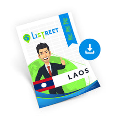 Laos Straßen, Postleitzahlen & Adressdatenbank - CSV, Excel, SQL, XML
