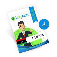 Libya Straatnamen, Postcodes en Adresgegevens - CSV, Excel, SQL, XML