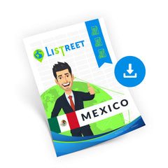 Straatnamen, Postcodes en Adresgegevens Mexico - CSV, Excel, SQL, XML