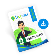 Calles, códigos postales y base de datos de direcciones de Norfolk Island