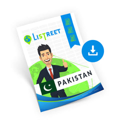 Straatnamen, Postcodes en Adresgegevens Pakistan - CSV, Excel, SQL, XML