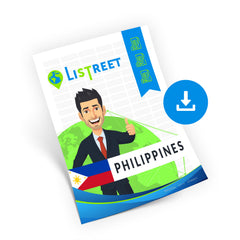 Philippines Streets, Postal Codes & Address Database - CSV, Excel, SQL, XML