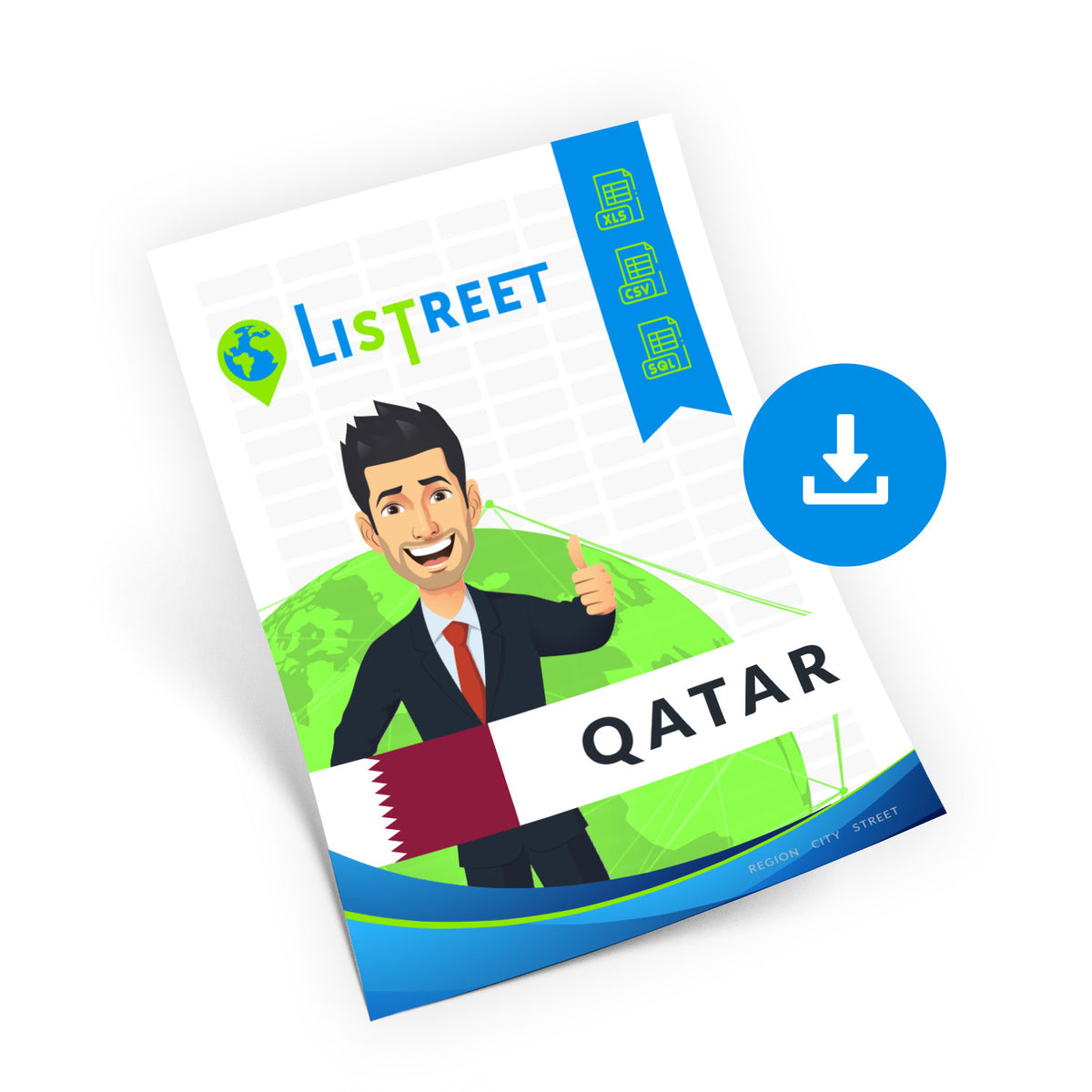 Doha State Zip Code Qatar Streets, Postal Codes & Address Database - CSV, Excel, SQL, XML ...